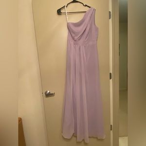 Lilac One Shoulder Gown